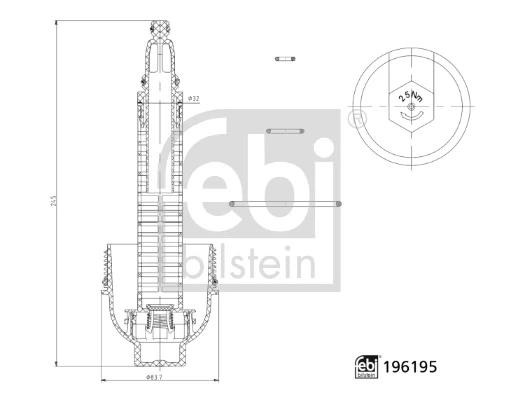 Cap, oil filter housing